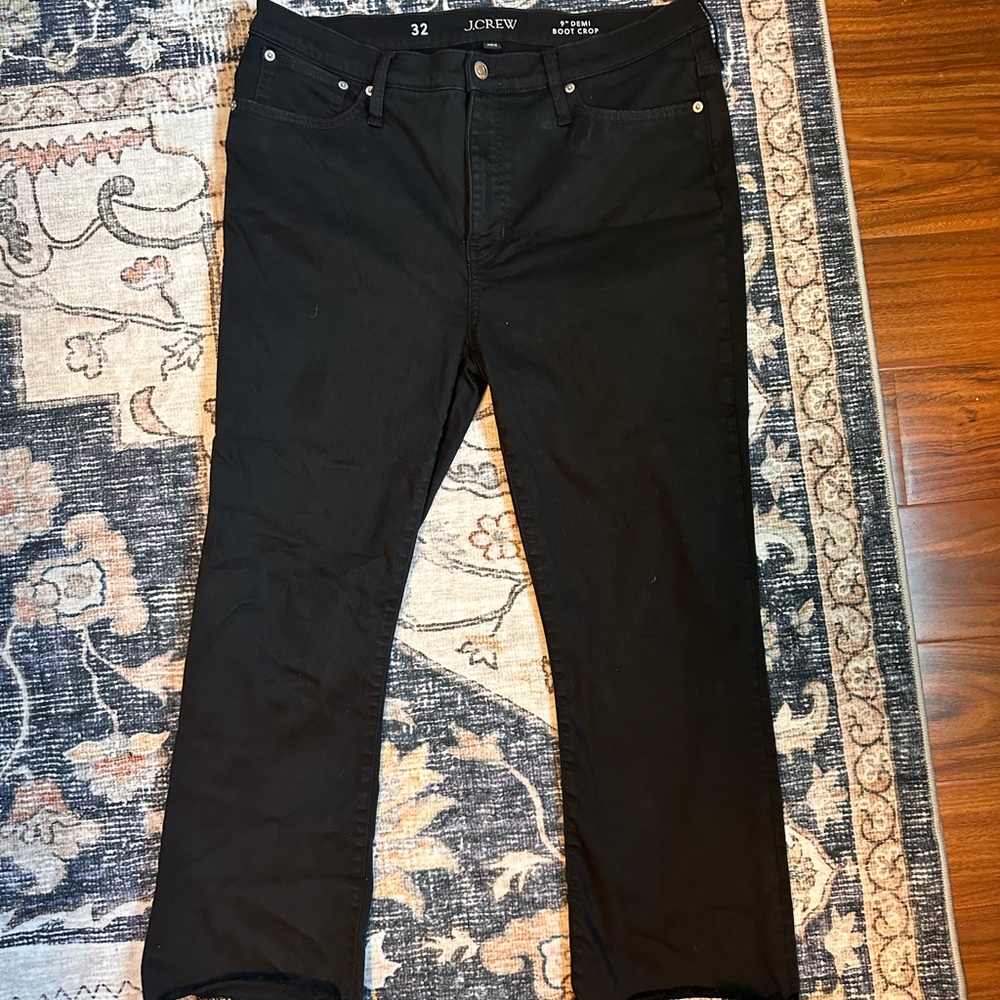 J. Crew Women’s 9” Demi Boot Crop Black